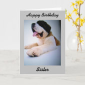 ST私の「妹」の誕生日カードへのバーナード カード (黄色い花)