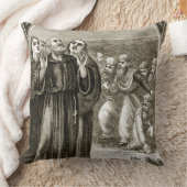 St.、およびドルイド教司祭によって攻撃されて詠唱している、コルンバ クッション (ブランケット)