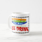 St.どこかに飲み物のクーポンのマグ コーヒーマグカップ (正面左)