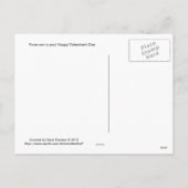 St.のバレンタインの郵便はがきへの祈りの言葉 シーズンポストカード (裏面)