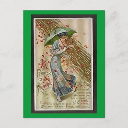 St.のバレンタインの郵便はがきへの祈りの言葉 シーズンポストカード (正面)