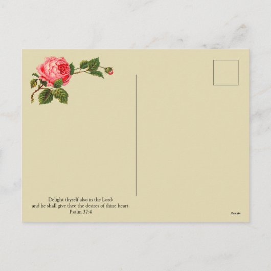 St.のバレンタインデーの祈りの言葉 シーズンポストカード (裏面)