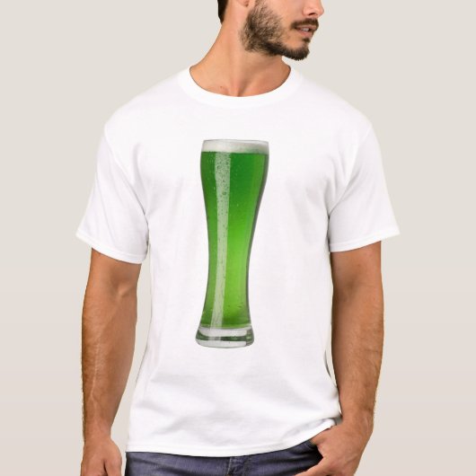st.のpatricks日の緑ビール tシャツ (正面)