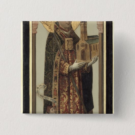 St.アンスガル1457年を描写する奉納のパネル 缶バッジ (正面)