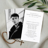 St.エレガント Francisフォト祈りの言葉カード 名刺