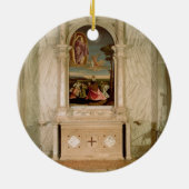 St.クリスティーナの祭壇の背後の飾り セラミックオーナメント (裏面)
