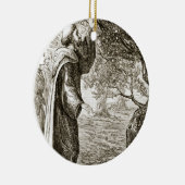 St.コルンバは菓子に苦いフルーツを、から変えます セラミックオーナメント (右)