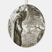 St.コルンバは菓子に苦いフルーツを、から変えます セラミックオーナメント (左)