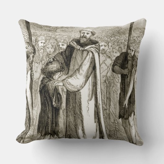 St.コルンバは「三組のThからの野生の男の子を、賛美します クッション (正面)