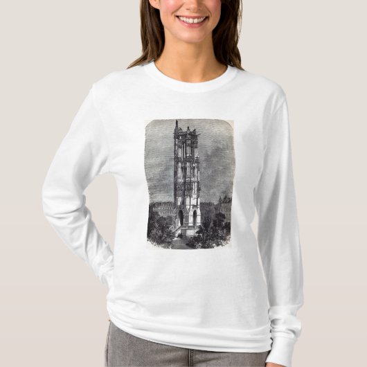 St.ジェイクスde la Boucherieの教会 Tシャツ (正面)