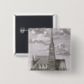 St.スティーブンのカテドラルの眺め 缶バッジ (正面&裏面)