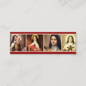 St.テレーズのバラは神聖なカードを引用します スキニー名刺 (正面)