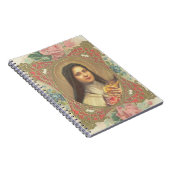 St.テレーズのバラ及び十字架像の装飾的なボーダー ノートブック (右側)
