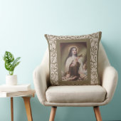 St.テレーズの子供のイエス・キリストのバラの天使の十字架像 クッション (椅子)