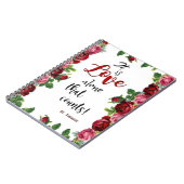 St.テレーズの引用文のバラ愛 ノートブック (左側)