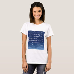 St.テレーズの引用文のワイシャツ Tシャツ