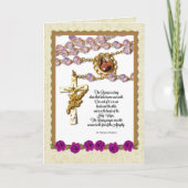 St.テレーズの数珠の花束のカトリック教徒 カード (正面)