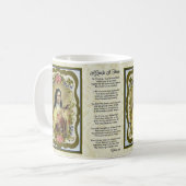ST.テレーズの祈りの言葉のためのバラ コーヒーマグカップ (正面左)