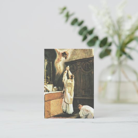 St.テレーズの神聖なカードによる司祭のための毎日の祈りの言葉 名刺 (スタンド正面)