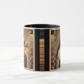 St.テレーズ小さい花のピンクのバラ マグカップ (中央)