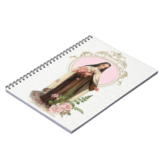 St.テレーズ小さい花の宗教ヴィンテージ ノートブック (左側)