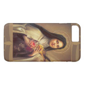 St.テレーズ小さい花w/pinkのバラ Case-Mate iPhoneケース (裏面(横))