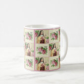 St.テレーズ小さい花w/redのバラ コーヒーマグカップ (正面右)