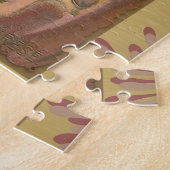 St.テレーズ少し花の十字架像のバラのボーダー ジグソーパズル (側面)