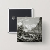 St.ディディエの浴室からのモンブラン 缶バッジ (正面&裏面)