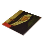 St.ドクレア、c.1485-90 (パネルのテンペラ) タイル (側面)