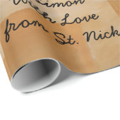 St.ニックの水彩画のSinterklaasセントニコラスの留め釘 ラッピングペーパー (ロールコーナー)