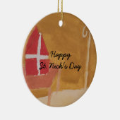 St.ニック日のオランダのSinterklaasの水彩画の留め釘 セラミックオーナメント (右)