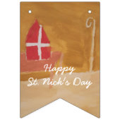 St.ニック日のオランダのSinterklaasの水彩画の留め釘 バンティングフラッグ (第3の旗)