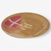 St.ニック日のSinterklaasのおもしろいな水彩画の留め釘 ペーパープレート (アングル)