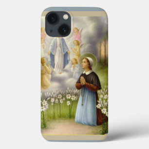 St.バーナデットルルドのカトリック教徒によって賛美されるヴァージン iPhone 13ケース
