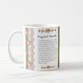 St.バーナデットルルドの神はコーヒー・マグ賛美します コーヒーマグカップ (左)