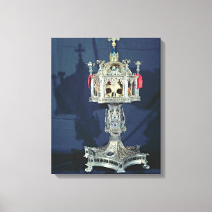 St.バーバラ、第14第15世紀(silveのReliquary キャンバスプリント
