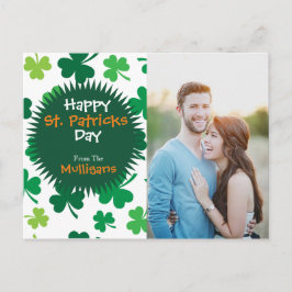 St.パーソナライズされた Patricks Dayフォトポストカード ポストカード