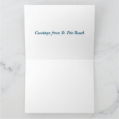 St.ピートのビーチの中心街湾通り カード (内部)