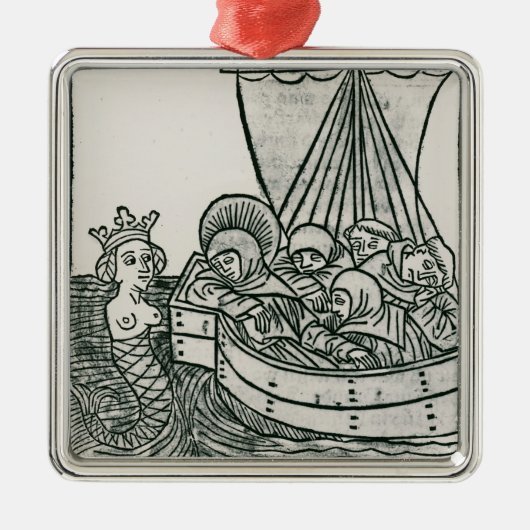 St.ブレンダンおよびサイレン メタルオーナメント (正面)