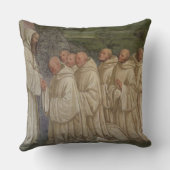 St.ベネディクトの生命からのベネディクト会の修道士、( クッション (裏面)