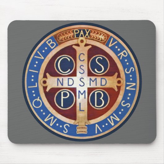 St.ベネディクトの魔除けメダルマウスパッド マウスパッド (正面)