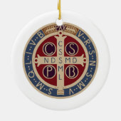 St.ベネディクトメダルオーナメント セラミックオーナメント (裏面)