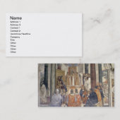 St.ベネディクト(フレスコ画)の生命(詳細) 名刺 (正面/裏面)