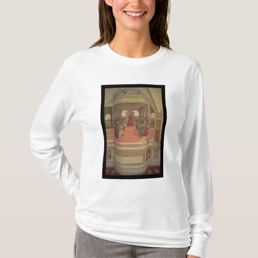 St.ベネディクト(フレスコ画)の生命(詳細) Tシャツ (正面)