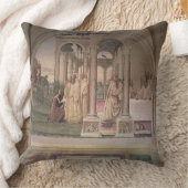 St.ベネディクト(フレスコ画) (詳細)の生命3 クッション (ブランケット)