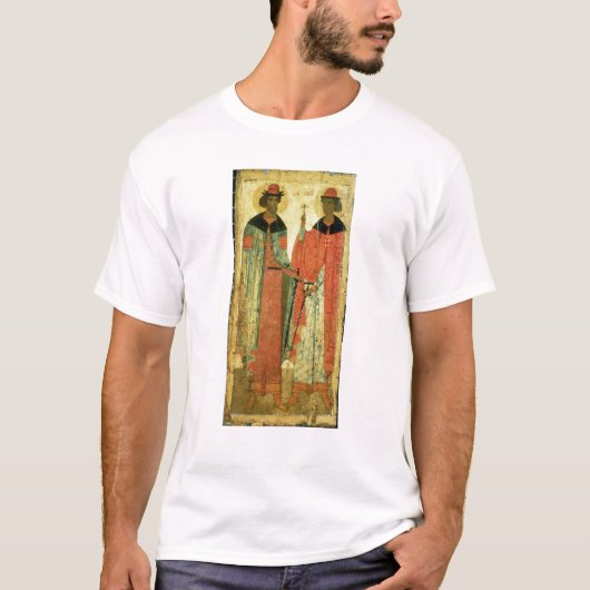 St.ボリスおよびSt. Gleb、モスクワ Tシャツ (正面)