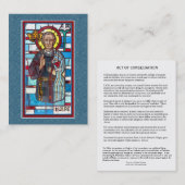 St.マクシミリアンKolbe Immaculataの祈りの言葉の神聖なカード 名刺 (正面/裏面)