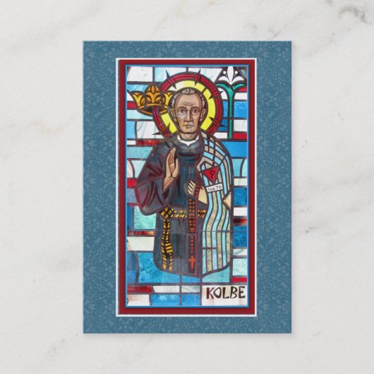 St.マクシミリアンKolbe Immaculataの祈りの言葉の神聖なカード 名刺 (正面)