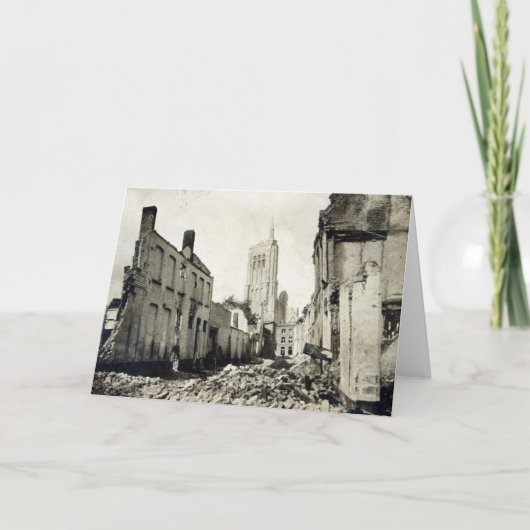 St.ヤコブ教会、Ypres、1915年6月 カード (正面)